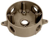 Teddico/Bwf 3505AB-1 Outlet Box, 117.3 cu-in, 5-1/2 in, 5-Knockout, Metal, Bronze, Powder-Coated