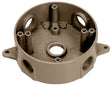 Teddico/Bwf 3505AB-1 Outlet Box, 117.3 cu-in, 5-1/2 in, 5-Knockout, Metal, Bronze, Powder-Coated