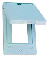 BWF 511VW-1 Cover, 4-9/16 in L, 2-13/16 in W, Metal, White, Powder-Coated