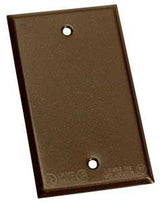 BWF 711AB-1 Cover, 4-9/16 in L, 2-13/16 in W, Steel, Bronze, Powder-Coated