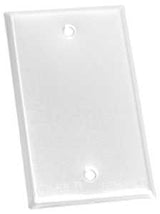 BWF 711W-1 Cover, 4-9/16 in L, 2-13/16 in W, Steel, White, Powder-Coated