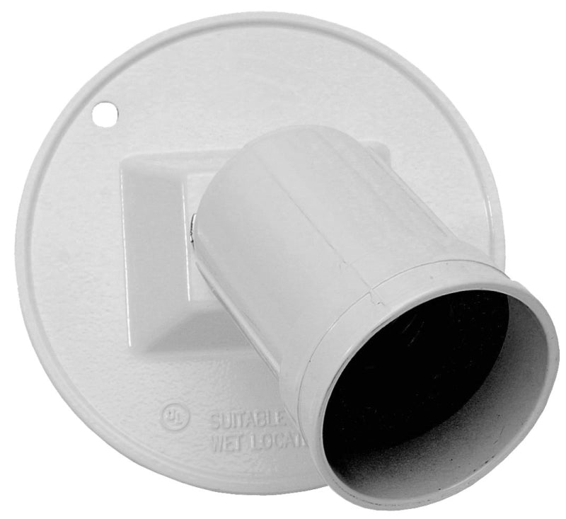 Teddico/Bwf 93101W-1 Lamp Holder, Metal Housing Material, White, Knuckle Mounting