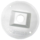 BWF 931W-1 Lampholder Cover, 4-1/2 in Dia, Round, Metal, White