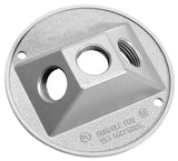 BWF 933W-1 Cover, Lampholder, 4-1/2 in Dia, Round, Metal, White, 6/CD