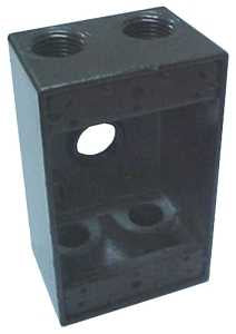 Orbit 1B75 Series 1B75-5 Weatherproof Box, 1-Gang, 2-3/4 in W, 2 in D, 4-1/2 in H, 1-Knockout, NEMA 3R, Screw Mounting