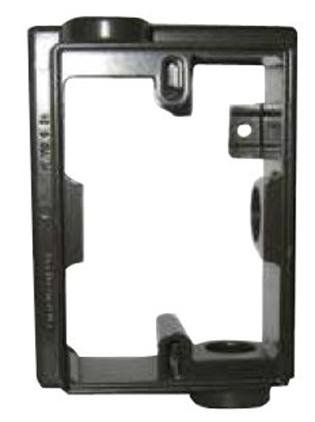 BWF EXF75-2V Box Extension Adapter, 5-1/4 in L, 3-1/2 in W, 1-Gang, Gray