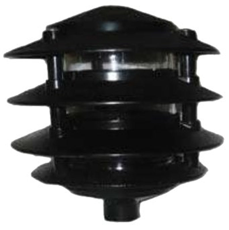 Teddico/Bwf P-4B Louver Light, 110/120 V, 100 W Lamp, Incandescent Lamp, Metal Fixture, Black