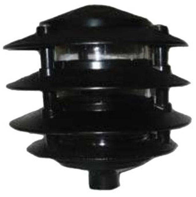 Teddico/Bwf P-4B Louver Light, 110/120 V, 100 W Lamp, Incandescent Lamp, Metal Fixture, Black