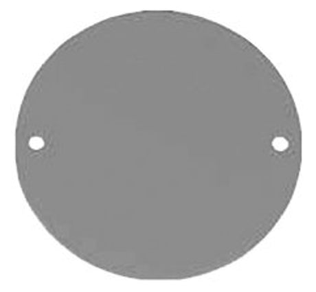 BWF RBCV Cover, 4 in Dia, Round, Aluminum, Gray, Powder-Coated