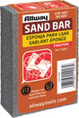 ALLWAY FF Sand Bar, 4 in L, 3-1/2 in W, Fine, Aluminum Oxide Abrasive, Pack of 10