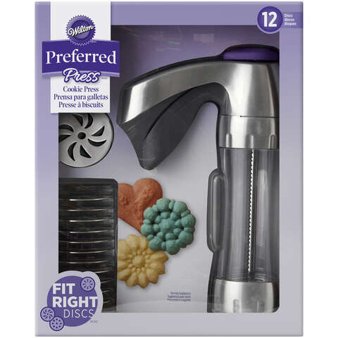 Wilton Preferred Press Cookie Press Silver 1 pc