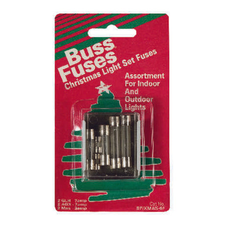 Bussmann 3 & 7 amps Christmas Fuse 6 pk