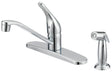 Boston Harbor FS610046CP Kitchen Faucet, 1.8 gpm, 1-Handle, 4-Faucet Hole, Metal/Plastic, Chrome Plated