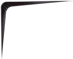 ProSource 21141BK-PS Shelf Bracket, 182 lb/Pair, 12 in L, 10 in H, Steel, Black, Pack of 20