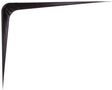 ProSource 21141BK-PS Shelf Bracket, 182 lb/Pair, 12 in L, 10 in H, Steel, Black, Pack of 20
