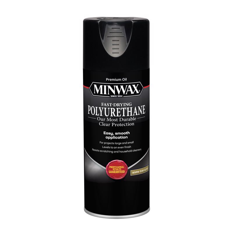 Minwax Semi-Gloss Clear Oil-Based Fast-Drying Polyurethane 11.5 oz, Pack of 6