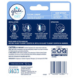 Glade Plug-Ins Clean Linen Scent Air Freshener Refill 1.34 oz Liquid, Pack of 6