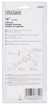 Vulcan HP-58 Hitch Pin, 5/8 in Dia Pin, 5 in OAL, Steel, Zinc
