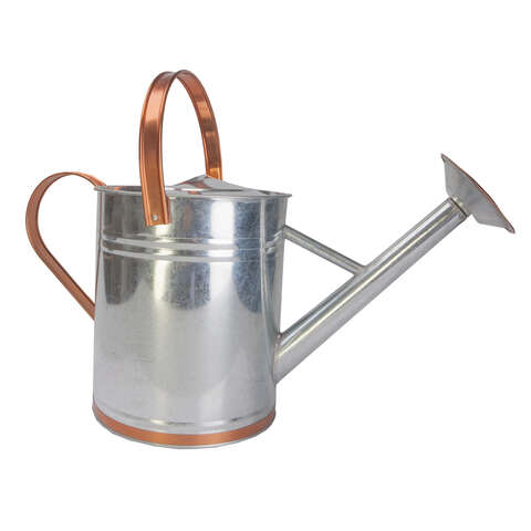 Panacea Copper/Silver 2 gal Galvanized Steel Watering Can