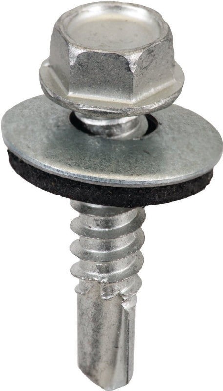 Acorn International SW-MM121G250 Screw, #12 Thread, Hex Drive, Self-Tapping Point, Galvanized Steel, 250/BAG