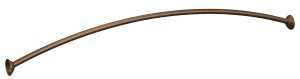 Moen DN2160OWB Shower Rod, 60 to 72 in L Adjustable, 1 in Dia Rod, Stainless Steel, Old World Bronze