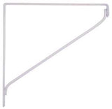 ProSource SB-WH10PS Contemporary Shelf Bracket, 5000 lb/Pair, 10-7/8 in L, 10-7/8 in H, Steel, White, Pack of 8