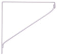 ProSource SB-WH10PS Contemporary Shelf Bracket, 5000 lb/Pair, 10-7/8 in L, 10-7/8 in H, Steel, White, Pack of 8