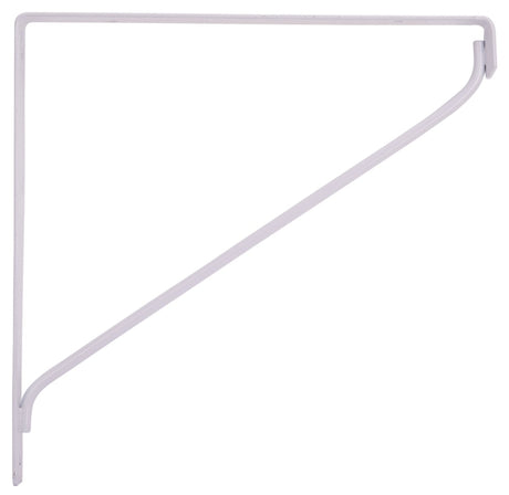 ProSource SB-WH10PS Contemporary Shelf Bracket, 5000 lb/Pair, 10-7/8 in L, 10-7/8 in H, Steel, White, Pack of 8