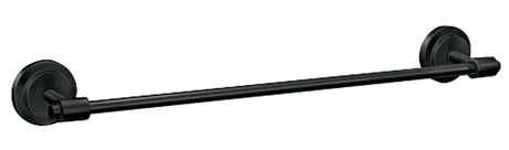 Moen Iso Series DN0724BL Towel Bar, 3.11 in Projection, 26.44 in OAL, 24 in L Rod, Aluminum/Zinc, Matte, Wall