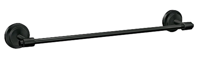 Moen Iso Series DN0724BL Towel Bar, 3.11 in Projection, 26.44 in OAL, 24 in L Rod, Aluminum/Zinc, Matte, Wall