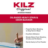 Kilz 10030 Primer, White, 5 gal, Can