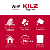 Kilz 10030 Primer, White, 5 gal, Can