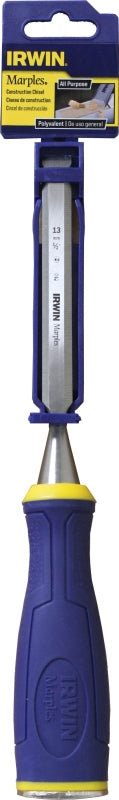 Irwin 1768774 Construction Chisel, 1/2 in Tip, 4-1/8 in OAL, HCS Blade, Ergonomic Handle