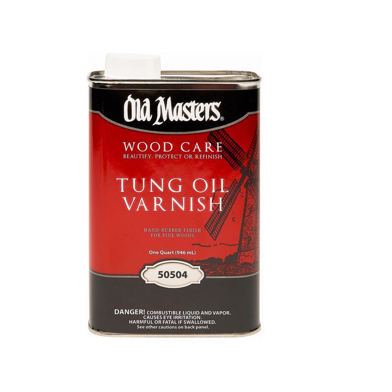 Old Masters 50504 Tung Oil Varnish, Liquid, 1 qt, Can, Pack of 6