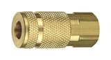Tru-Flate Brass Aro Style Coupler 1/4 in. Female 1 pc, Pack of 10