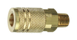 Amflo Brass 1/4 in. I/M Style Coupler 1/4 in. Male 1 pc, Pack of 10