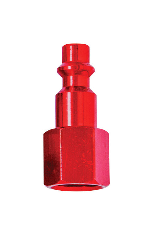 Tru-Flate Tru-Match Aluminum I/M Style Plug 1/4 in. Female 1 pc, Pack of 10