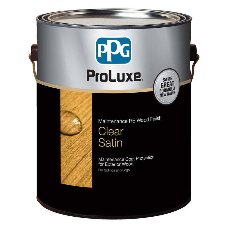 ProLuxe Cetol Maintenance RE Transparent Satin Clear Oil-Based Wood Protection 1 gal, Pack of 4