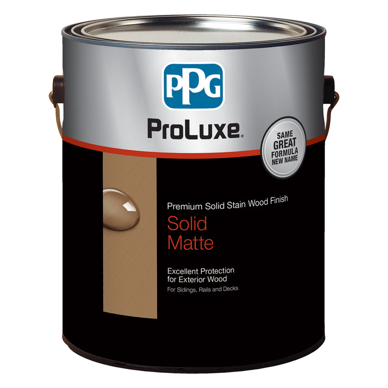 PPG Proluxe Rubbol SIK710-110/01 Solid Wood Finish, Low-Luster, Light Base, Liquid, 1 gal, Can, Pack of 4