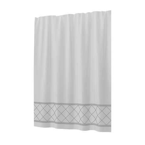 Sttelli Radiance 72 in. H X 72 in. W White Shower Curtain Polyester, Pack of 3