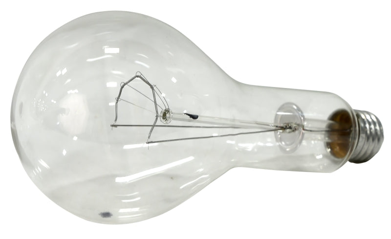 Sylvania 15740 Incandescent Lamp, C-9 Filament, Clear Lamp, 3.75 in Dia x 8.063 in L Dimensions, 300 W, PS30 Lamp, Pack of 12