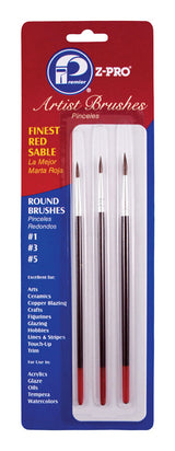 Premier Z-Pro Round Artist Paint Brush Set