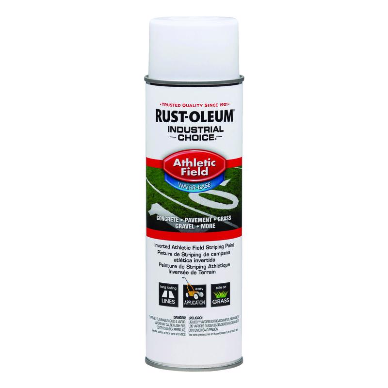 Rust-Oleum Industrial Choice White Inverted Striping Paint 17 oz, Pack of 6