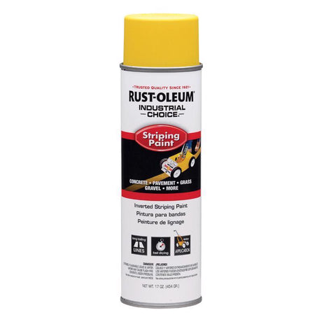 Rust-Oleum Industrial Choice Gloss Yellow Spray Paint 18 oz, Pack of 6