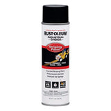 Rust-Oleum 1677838 Inverted Marking Spray Paint, Flat/Matte, Black, 18 oz, Can, Pack of 6