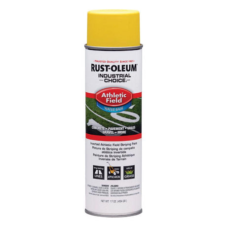 Rust-Oleum Industrial Choice Yellow Inverted Striping Paint 17 oz, Pack of 6