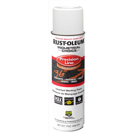 Rust-Oleum Industrial Choice White Inverted Marking Paint 17 oz, Pack of 6