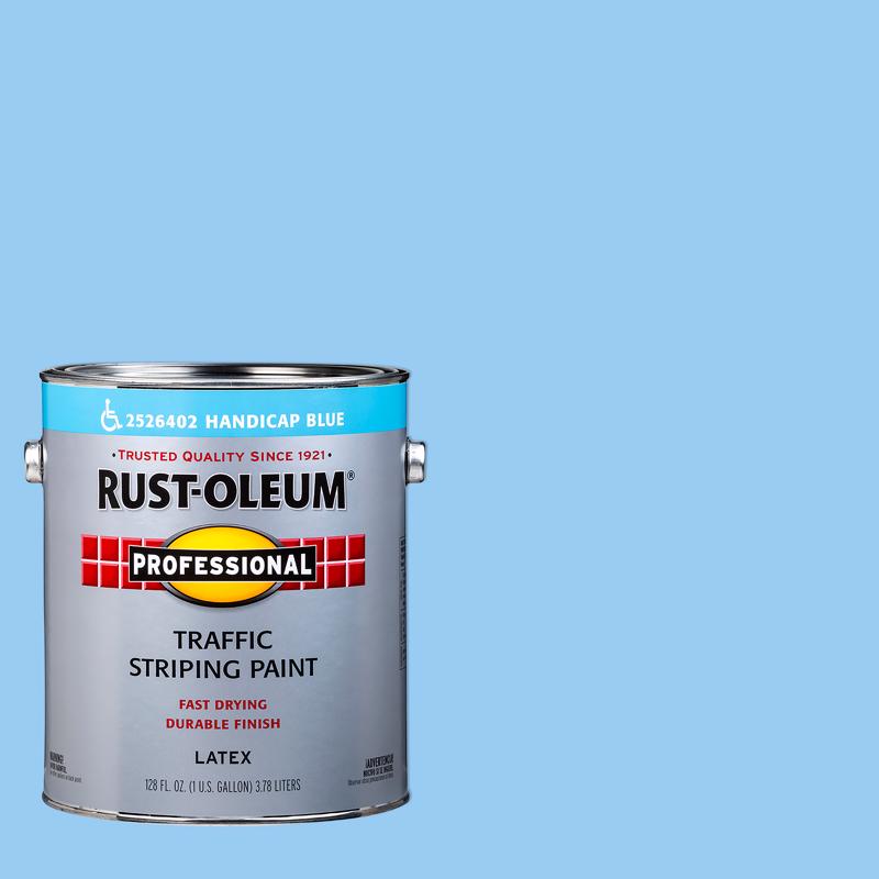 Rust-Oleum 2526402 Inverted Marking Spray Paint, Flat, Handicap Blue, 1 gal Pail, Pack of 2