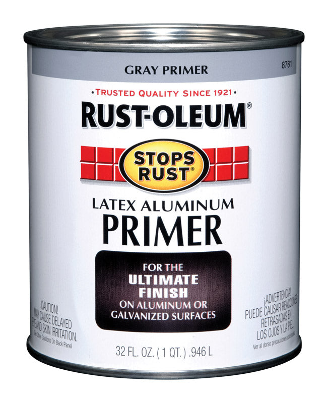 Rust-Oleum 8781502 Primer, Flat, Aluminum, 1 qt