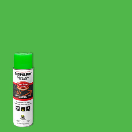 Rust-Oleum APWA Green Inverted Striping Paint 17 oz, Pack of 6